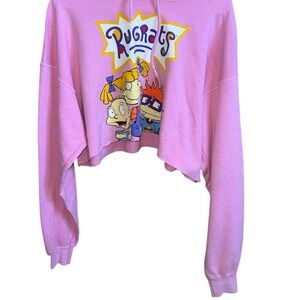 Pink Rugrats Cropped Hoodie